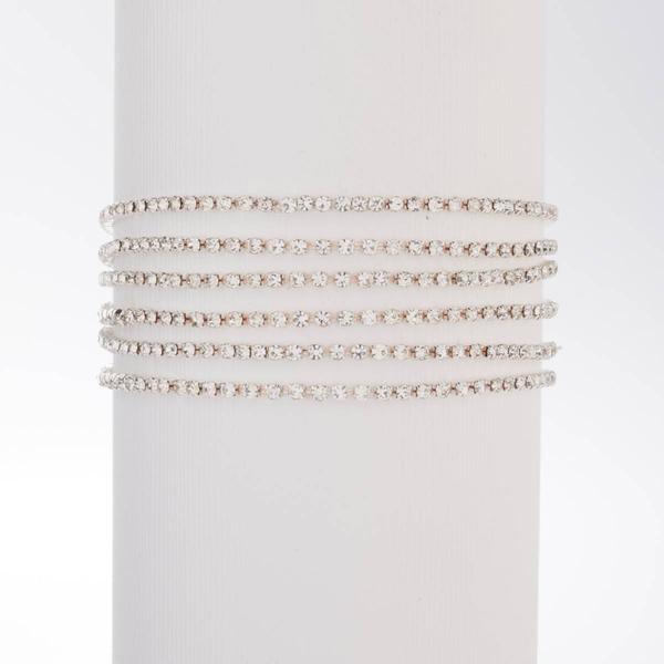 Rosa Rhinestones 6pc. Rhinestone Stretch Bracelet Set
