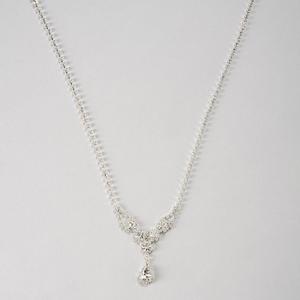 Rosa Rhinestones Clear Rhinestone Collar Teardrop Necklace