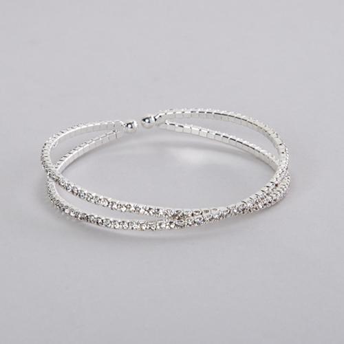 Rosa Rhinestones Mini X Rhinestone Bangle Bracelet