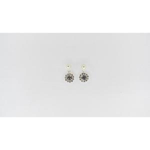 Rosa Rhinestones Daisy Drop from a Pearl Stud Earrings