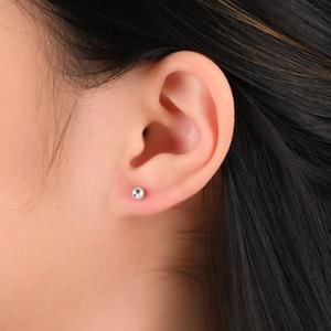 Forever New 3pr. Sterling Silver Heart, CZ, & Ball Earrings Set alternate view