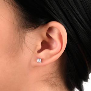 Forever New 3pr. Silver 4mm, 5mm & 7mm CZ Stud Earrings Set alternate view