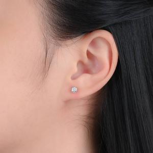 Forever New 3pr. Sterling Silver CZ Stud Earrings Set alternate view