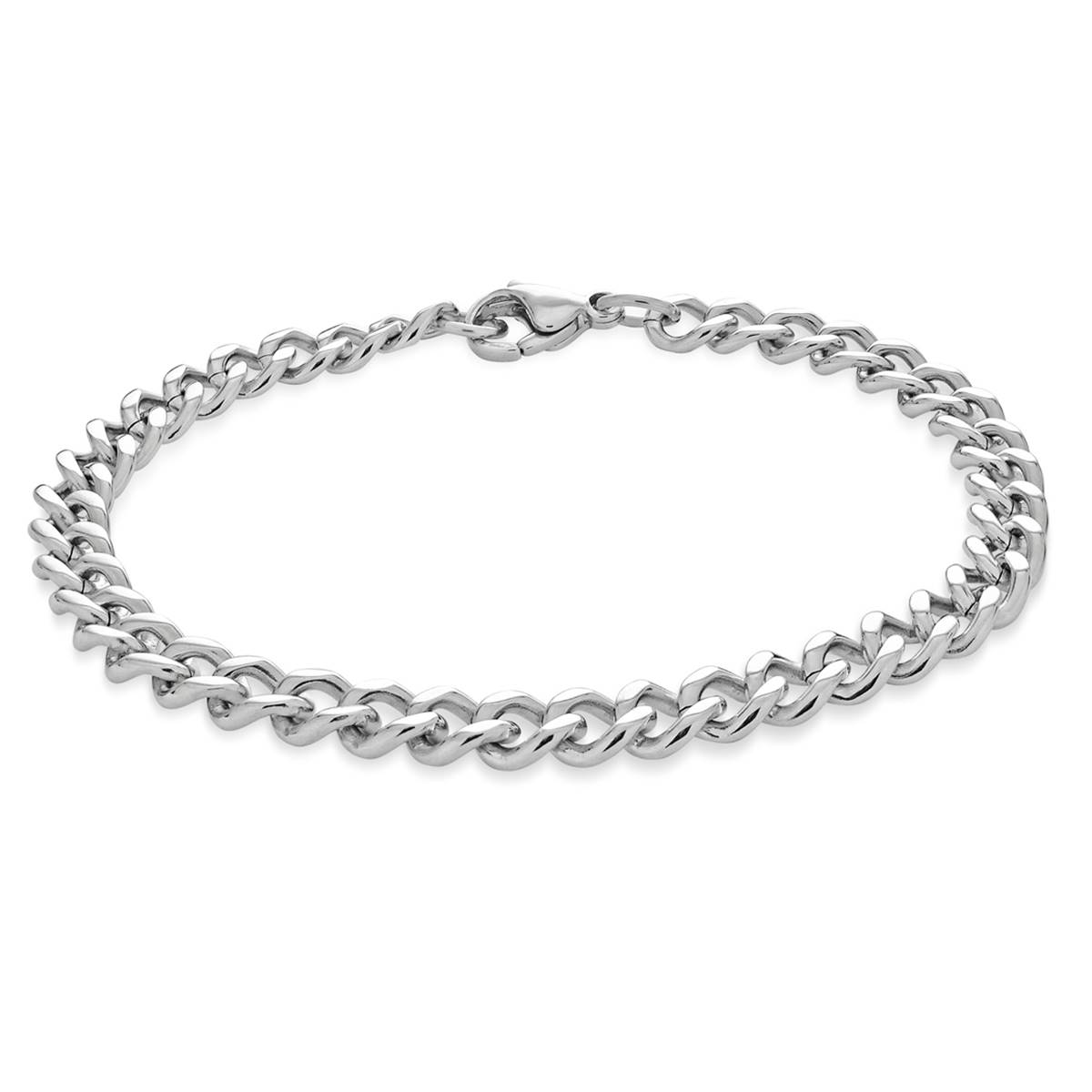 Mens Forever New Stainless Steel Square Link Bracelet