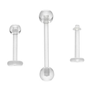 3pc. 16-Gauge Bioflex Labret Set