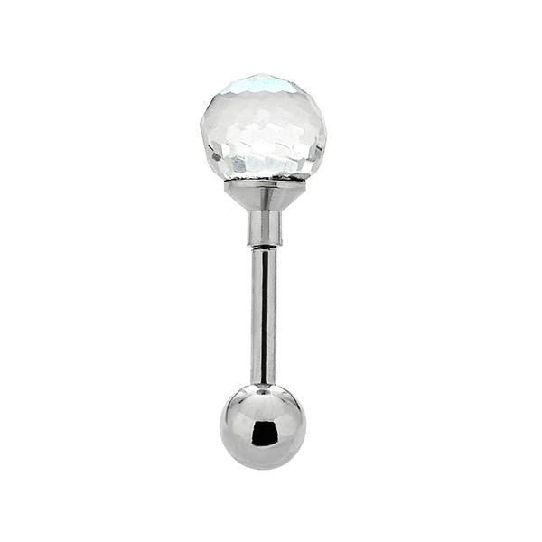 16-Gauge surgical Steel AB Crystal Disco Ball Tragus Earring