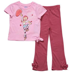Girls (4-6x) Disney Jessie Side Tie Tee w/ Flare Leggings Set alternate view