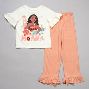 Girls (4-6) Disney Moana Short Sleeve Top & Flare Leggings Set