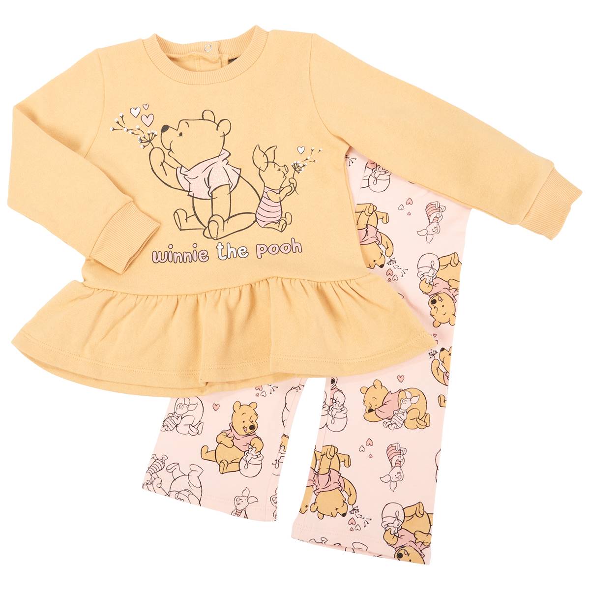 Baby Girl (12-24M) Disney Pooh & Piglet Peplum Top & Leggings