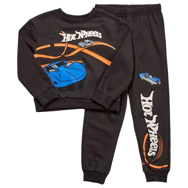 Toddler Boy Hot Wheels 2pc. Graphic Fleece Pullover & Jogger Set alternate view