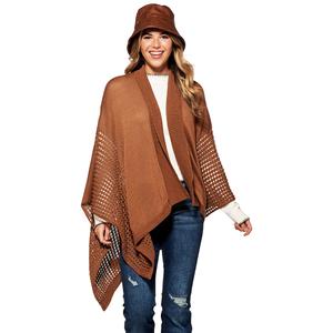 Womens Steve Madden Cozy Solid Knit Kimono