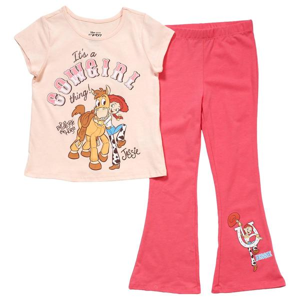 Girls (4-6x) Disney Toy Story Jessie Cowgirl Flared Legging Set