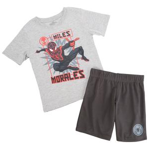 Boys (4-7) Miles Morales 2pc. Short Sleeve Tee & Shorts Set