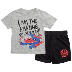 Boys (4-7) Spider-Man 2pc. I Am Amazing Tee & Mesh Shorts Set