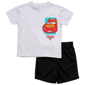 Boys (4-7) Disney Pixar(tm) Cars(tm) Tee & Mesh Shorts Set-Light Grey