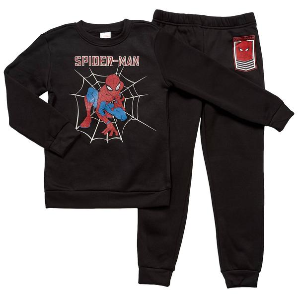 Boys (4-7) Marvel Spider-Man Sweatshirt & Jogger Set - Black alternate view