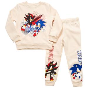 Boys (4-7) Sonic(tm) & Shadow Sweatshirt & Jogger Set - Beige