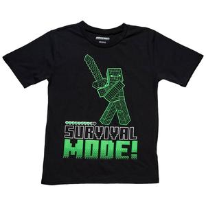 Boys (8-20) Minecraft Survial Short Sleeve Tee