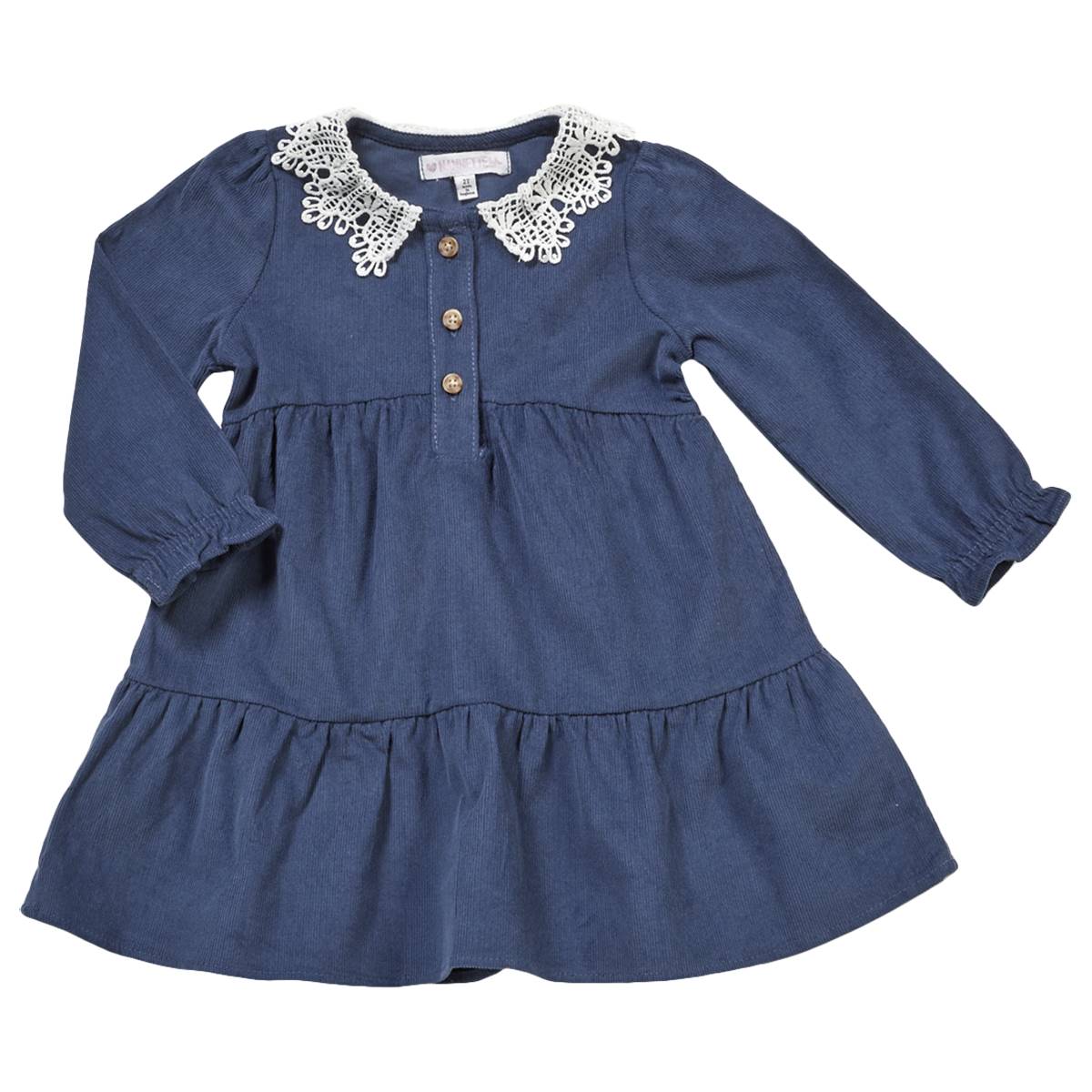 Toddler Girl Nannette Lace Collar Corduroy Dress