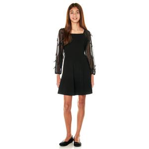 Girls (7-16) Speechless(R) Long Bow Sleeve Skater Dress