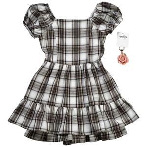 Girls (7-16) Speechless(R) Short Sleeve Plaid Jumper w/ Keychain