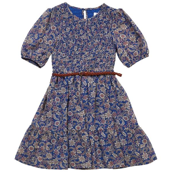 Girls (7-16) Speechless(R) Floral Smocked Dress w/ Belt
