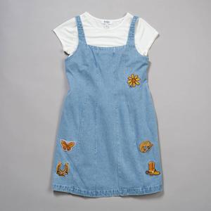 Girls (7-16) Speechless(R) Western Patch Denim Jumper Set