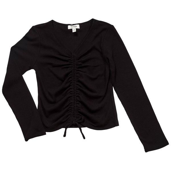 Girls (7-16) Speechless(R) Long Sleeve Ruched Front Top alternate view