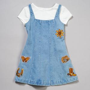 Girls (4-6x) Speechless(R) Western Patch Denim Jumper Set