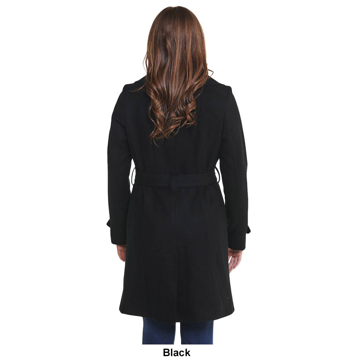 Womens Michael Kors Single Breasted Belted Wool Coat