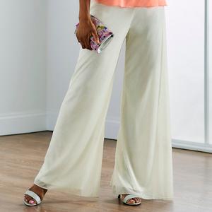 Womens MSK Glitter Mesh Wide Leg Palazzo Pants