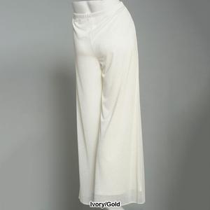 Womens MSK Glitter Mesh Wide Leg Palazzo Pants alternate view