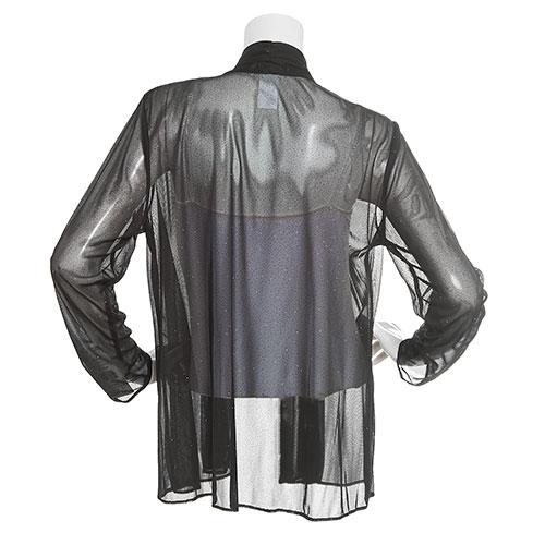 Petite MSK Sparkle Long Sleeve Mesh Jacket alternate view