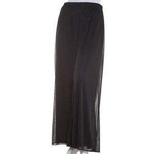 Plus Size MSK Wide Leg Glitter Mesh Layered Pants