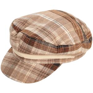 Womens Steve Madden Plaid Newsboy Hat alternate view