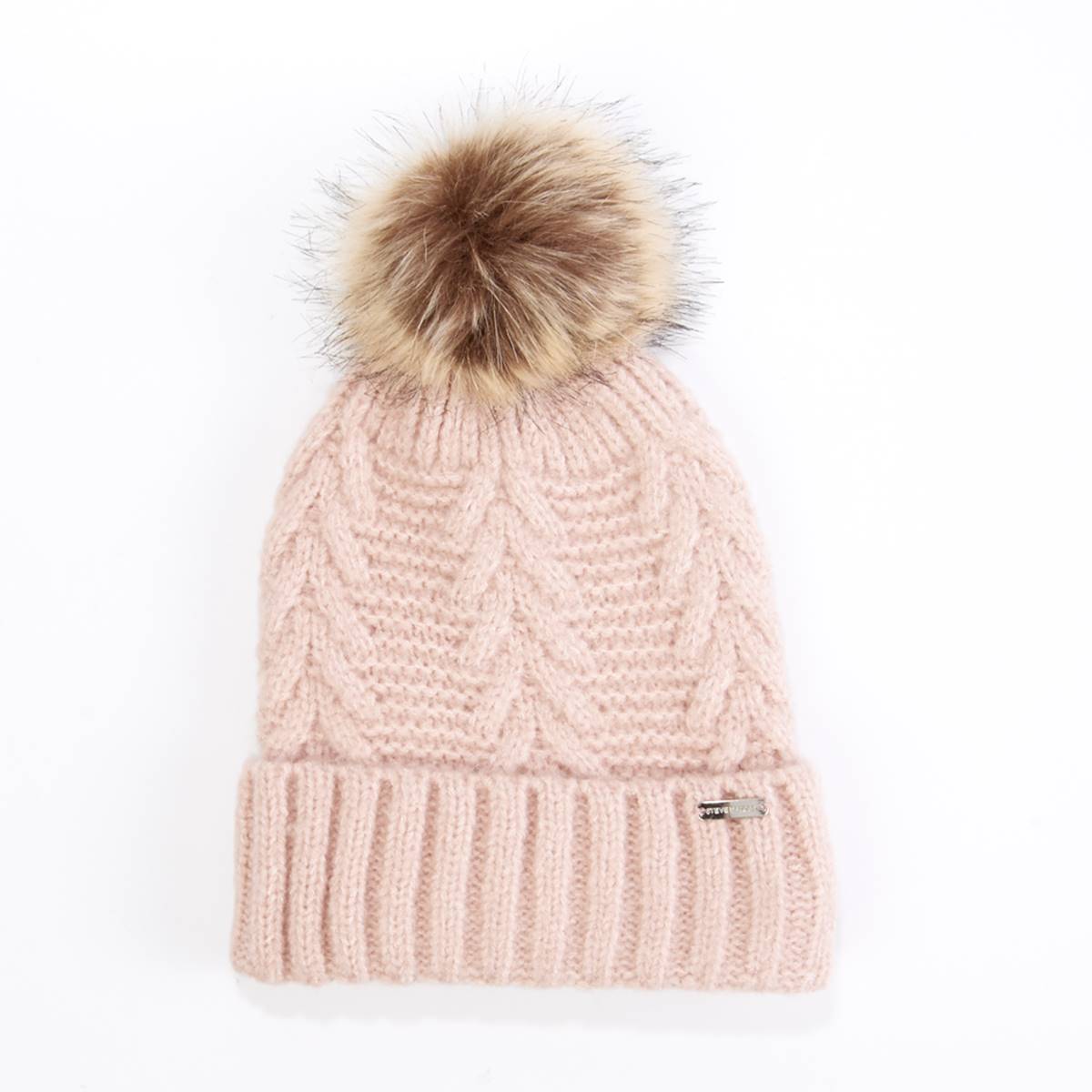 Womens Steve Madden Overbrushed Knit Winter Hat