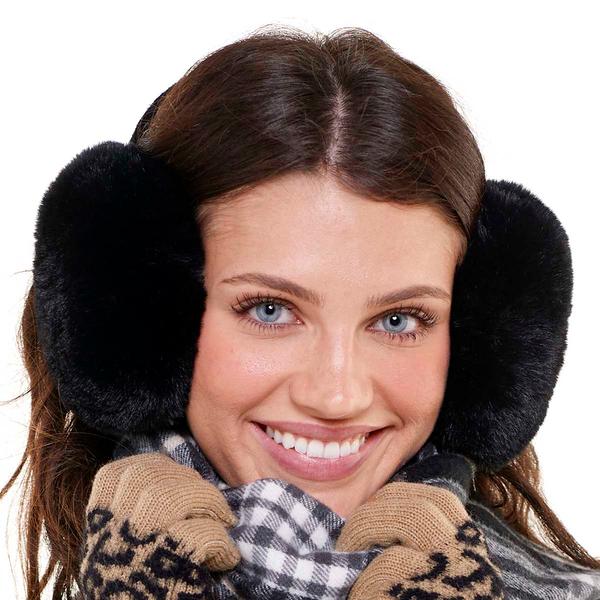 Womens Steve Madden Velvet Banded Earmuffs