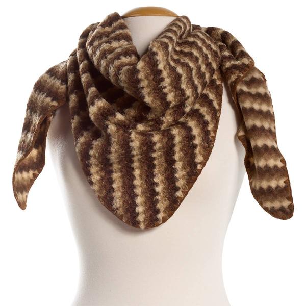 Womens Steve Madden Sherpa Abstract Triangle Scarf