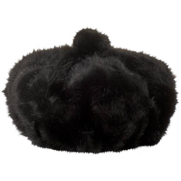 Womens Steve Madden Faux Fur Beret Hat
