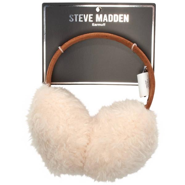 Womens Steve Madden Faux Shearling Earmuffs