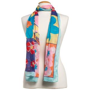 Womens Anne Klein Patchwork Floral Oblong Scarf