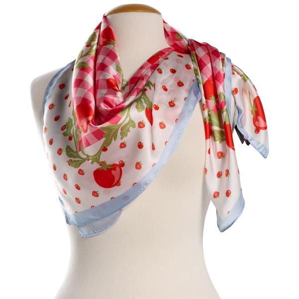 Womens Steve Madden Heart Gingham Square Scarf