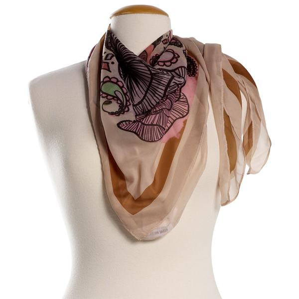 Womens Steve Madden Boho Floral Square Scarf