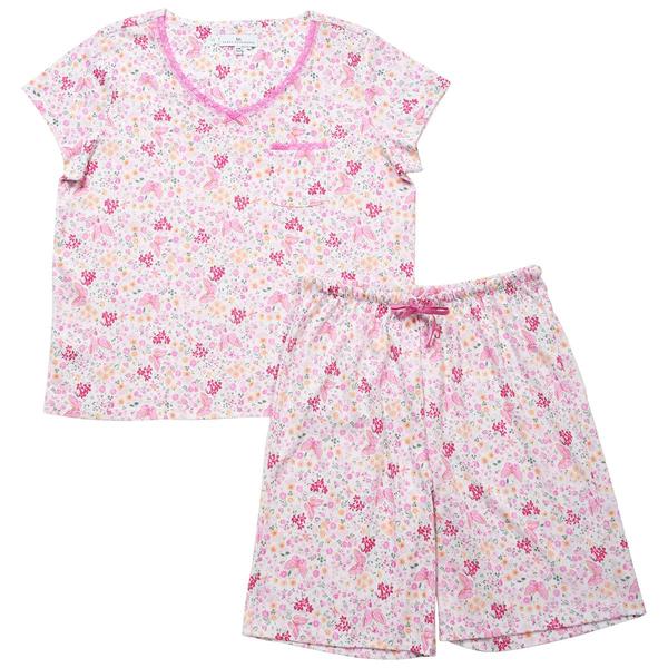 Petite Karen Neuburger Short Sleeve Ditsy Bermuda Pajama Set alternate view
