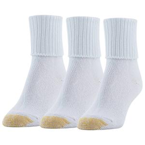 Womens Gold Toe(R) 3pk. Bermuda Turn Cuff Socks