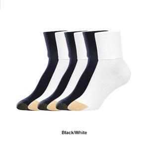 Womens Gold Toe(R) 6pk. Extended Size Turn Cuff Quarter Socks alternate view