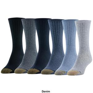 Womens Gold Toe(R) 6pk. Ribbed Crew Socks alternate view