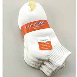 Womens Gold Toe(R)  3pk. AquaFX(R) Quarter Socks