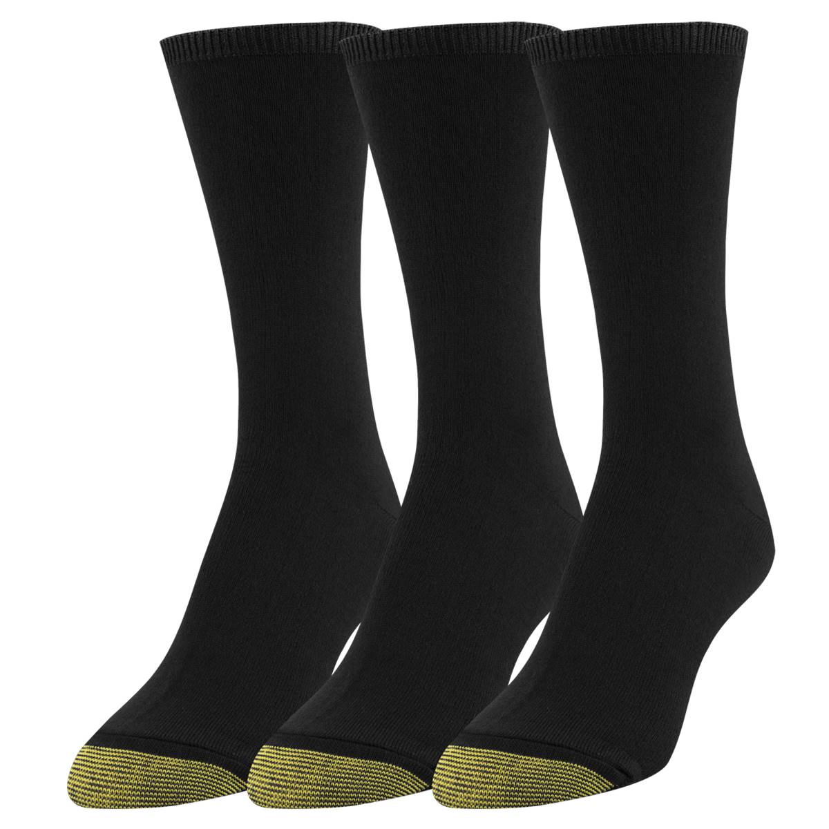 Womens Gold Toe(R) 3pk Castaway Crew Socks