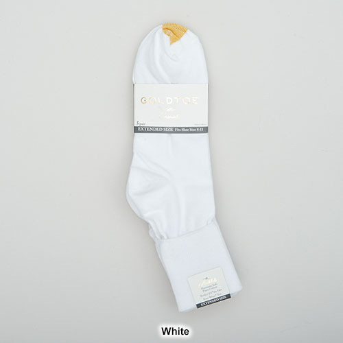 Womens Gold Toe(R) 3pk. Extended Turn-Cuff Quarter Socks